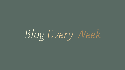 Blog Every Week。