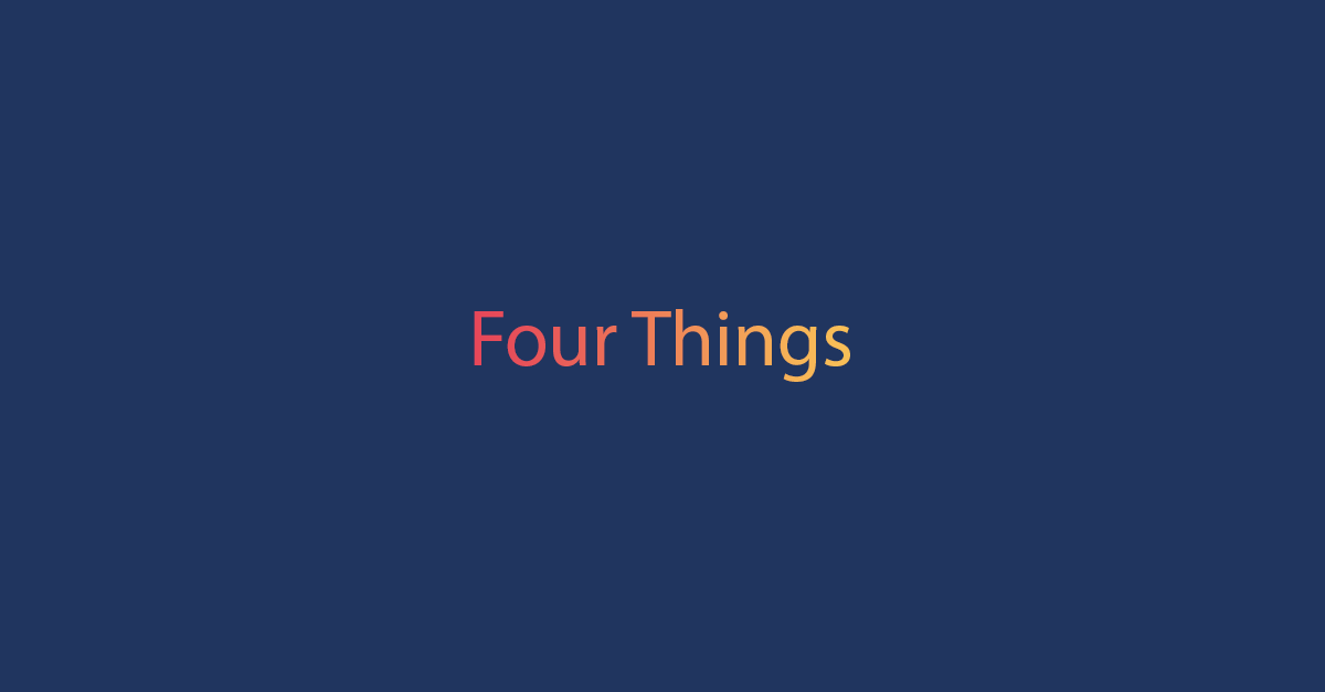 Four Things for Chart。