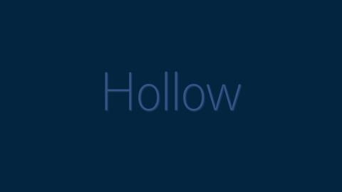 Hollow。