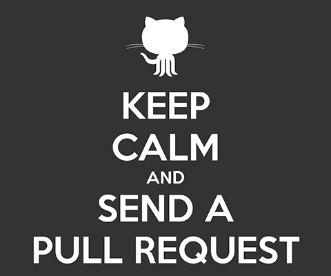 KEEP CALM and SEND A PULL REQUEST。