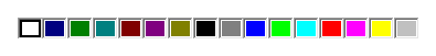 既定の16色の白と黒、灰色を入れ替える。