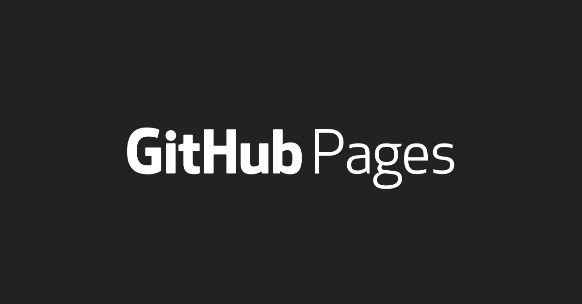GitHub Pages。