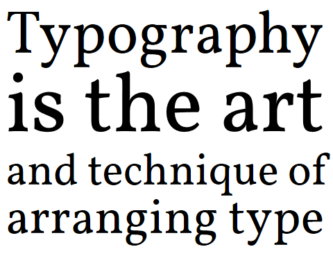 Typography is the art and technique of arranging type。