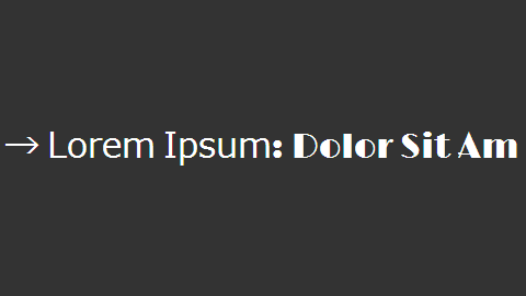 → Lorem Ipsum: Dolor Sit Amet。