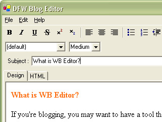 WB Editor。